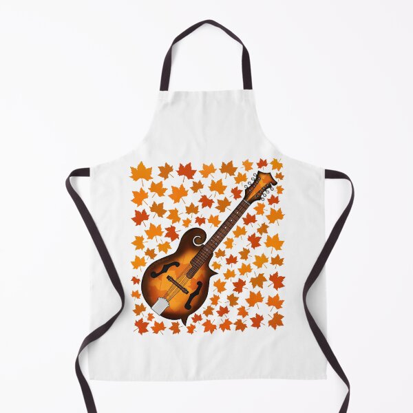 Item preview, Fall Mandolin With Leaves, Mandolinist Folk Musician Autumn designed and sold by doodlerob.
