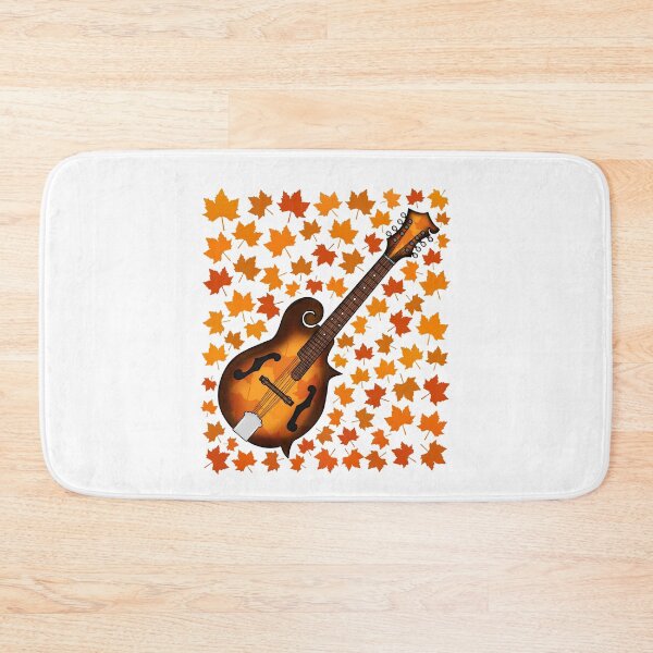 Item preview, Fall Mandolin With Leaves, Mandolinist Folk Musician Autumn designed and sold by doodlerob.