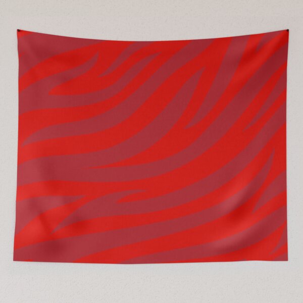 Item preview, Modern Graphic Zebra Print Pattern - Bright Red designed and sold by Frohyou.