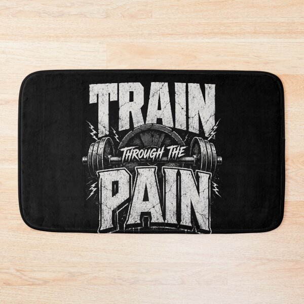 Item preview, Train Through the Pain Gym Motivation Powerlifting Vintage Workout  designed and sold by FelixnRobinus.