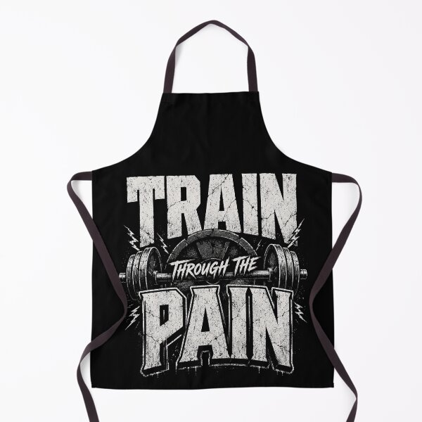 Item preview, Train Through the Pain Gym Motivation Powerlifting Vintage Workout designed and sold by FelixnRobinus.