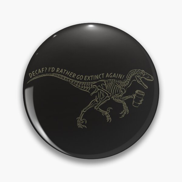 Item preview, Funny Adult Dinosaur Coffee Skeleton Anti Decaf Joke For Caffeine Addicts designed and sold by roarsomethings.