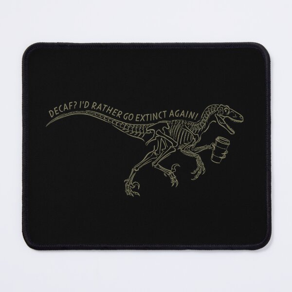 Item preview, Funny Adult Dinosaur Coffee Skeleton Anti Decaf Joke For Caffeine Addicts designed and sold by roarsomethings.
