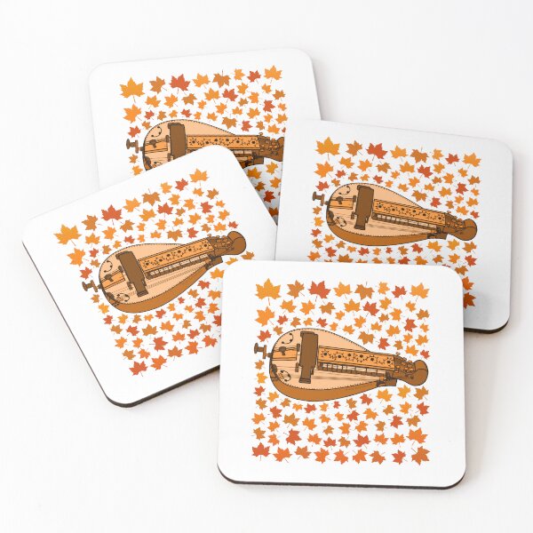 Item preview, Fall Hurdy Gurdy With Leaves, Folk Musician Autumn designed and sold by doodlerob.