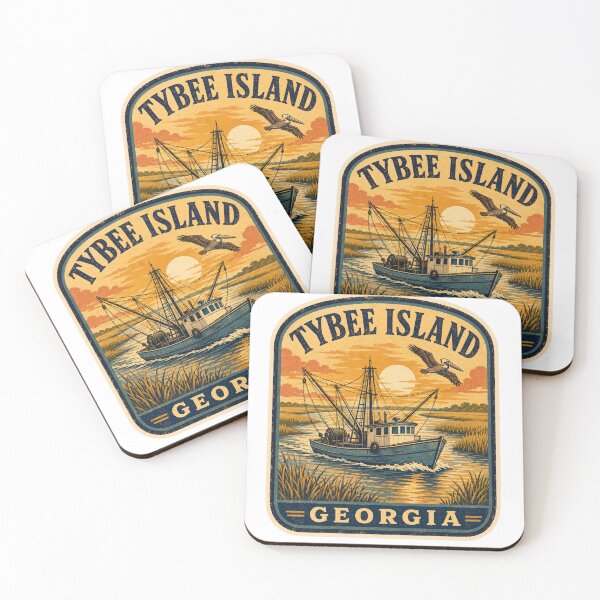 Item preview, Tybee Island Georgia Shrimp Boat Travel Badge designed and sold by Grant-Works.