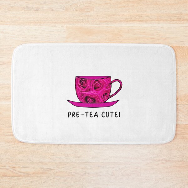 Item preview, Pretty  Pink Floral Cup Of Tea Pun designed and sold by Sartoris Art.