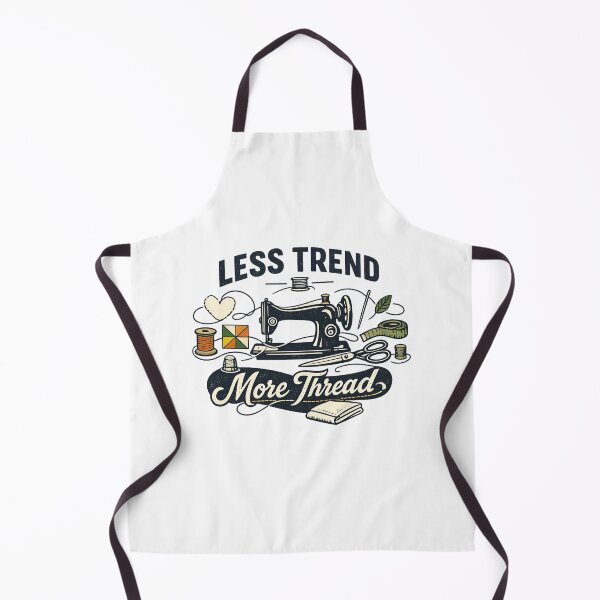 Item preview, Less Trend More Thread | Minimalist Sewing Quote designed and sold by EverStitchStudio ★★★★★.