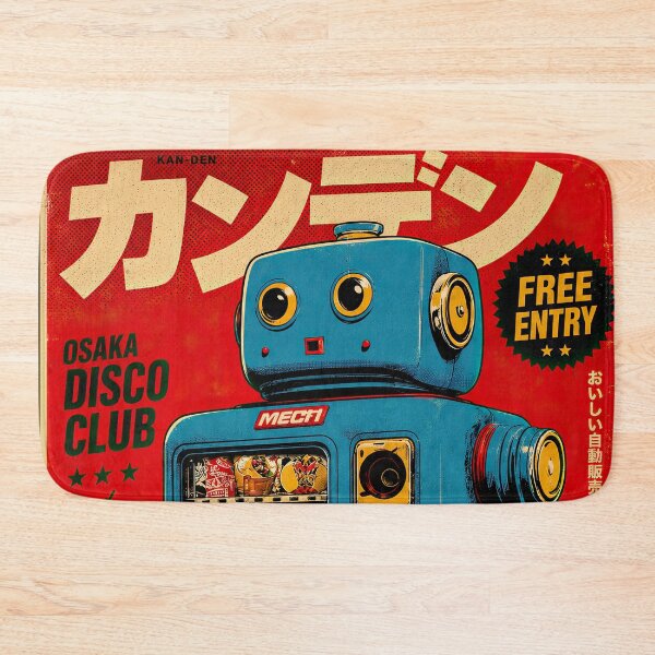 Item preview, Osaka Disco Club Retro Japanese Robot Art designed and sold by obstinator.