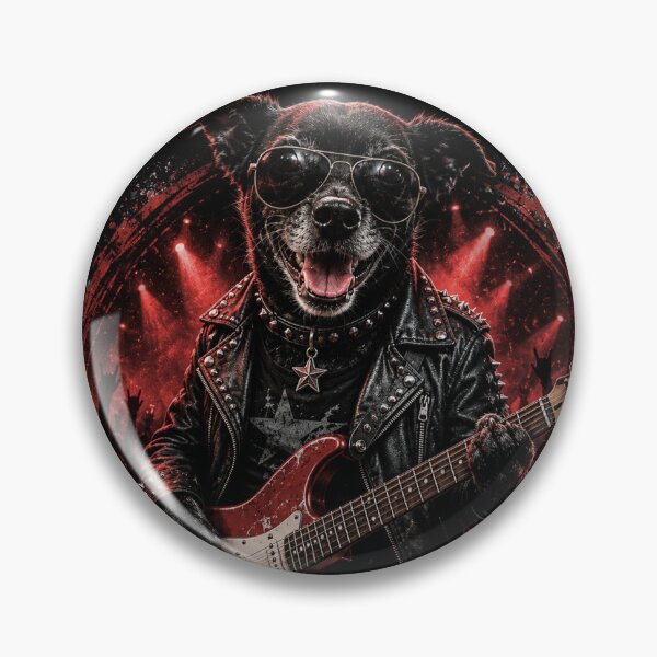 Item preview, Rockstar Stella – Funny Rock Dog | Vintage Guitar T-Shirt designed and sold by Maggie1475.
