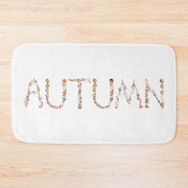 Item preview, Autumn Word - Botanical Lettering designed and sold by Flowersforbear.