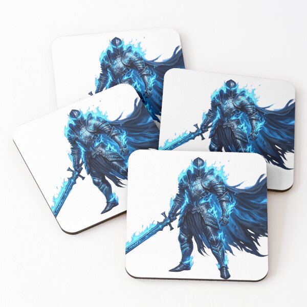 Item preview, Blue Flame Shadow Knight | Dark Fantasy Warrior Armor Illustration designed and sold by cannsuh.