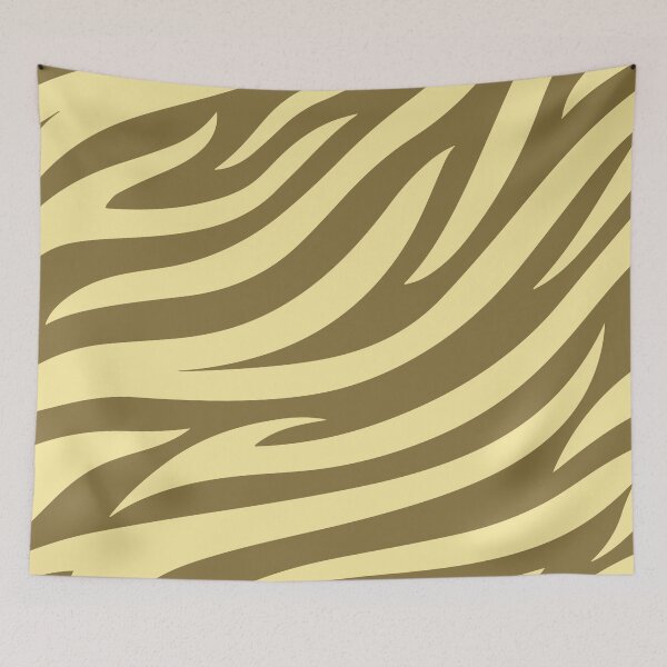 Item preview, Modern Graphic Zebra Print Pattern - Dark Yellow designed and sold by Frohyou.