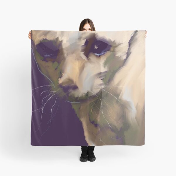 Item preview, Stray Cat III – Moody Expressive Cat Portrait Painting designed and sold by BuckaBaby.