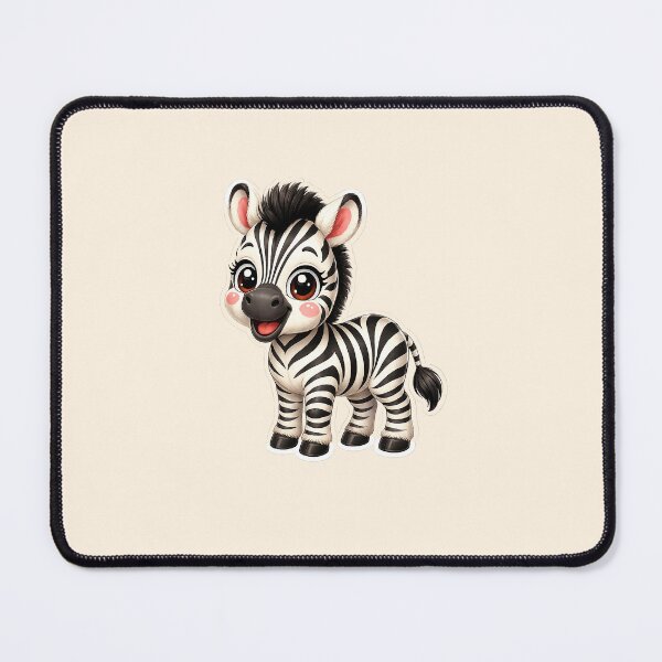 Item preview, Zebra Kawaii Cute Cartoon designed and sold by BackgroundND.