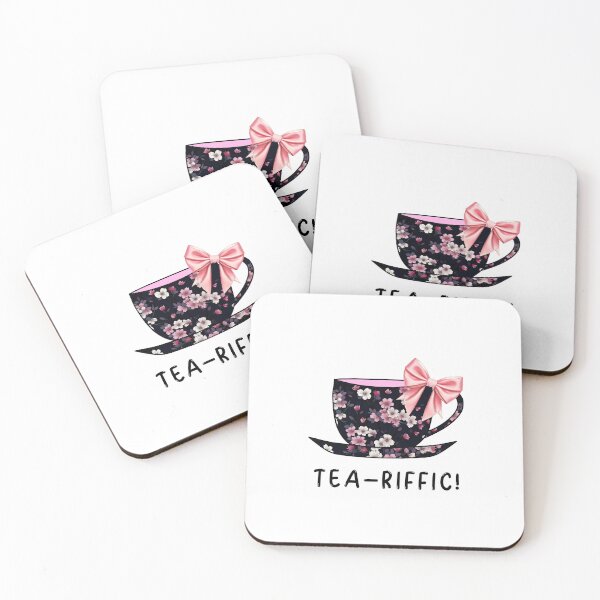 Item preview, Pretty Floral Cup Of Tea Pun designed and sold by Sartoris Art.
