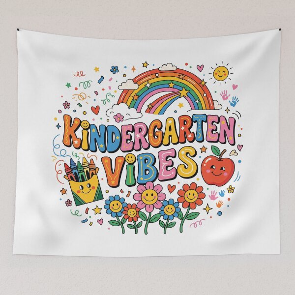 Item preview, Kindergarten Vibes – Groovy Back to School Shirt designed and sold by khalidnasr.
