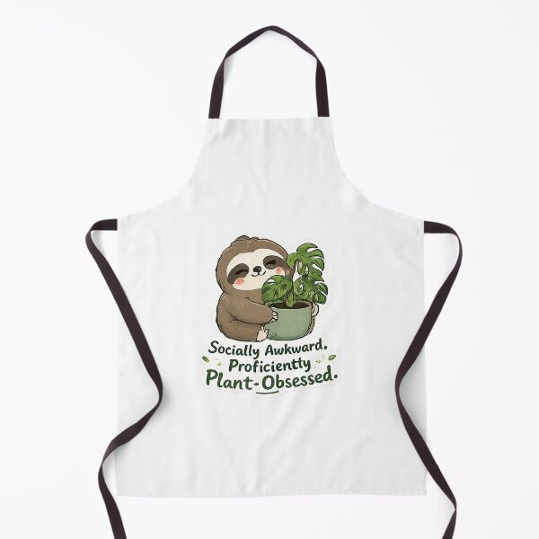 Item preview, Socially Awkward Proficiently Plant Obsessed - Cute Plant Therapy Sticker designed and sold by Salwastore.