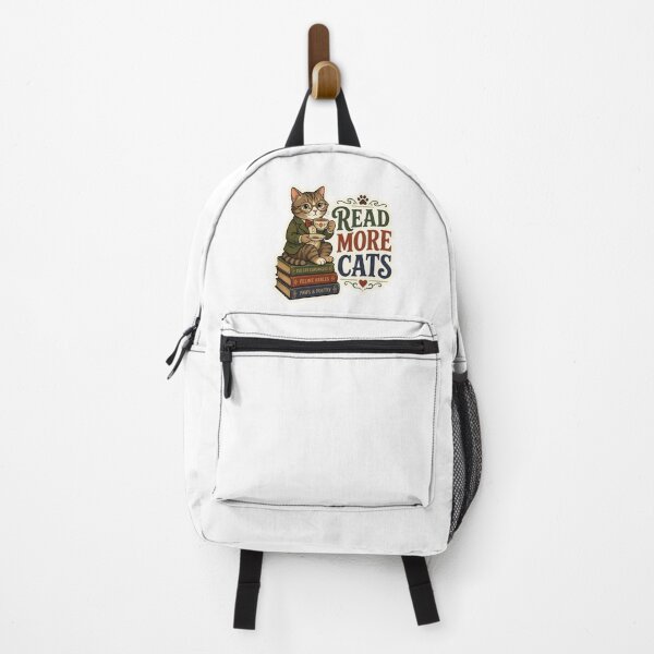 Item preview, Read More Cats Cute Vintage Book Lover Cat Sticker - Funny Reading & Bookish Gift designed and sold by crazyhome.
