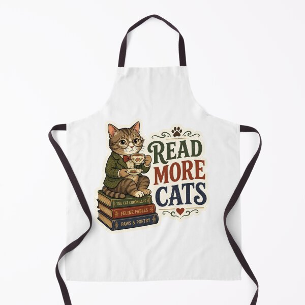 Item preview, Read More Cats Cute Vintage Book Lover Cat Sticker - Funny Reading & Bookish Gift designed and sold by crazyhome.