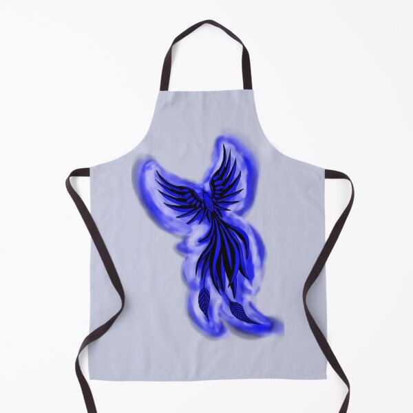 Item preview, Blue Fire Phoenix - Mystical Arcane Firebird Art designed and sold by URSM.