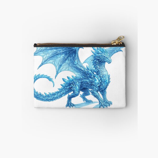 Item preview, Glacial Crystal Wyrm | Original Ice Dragon Fantasy Illustration designed and sold by cannsuh.