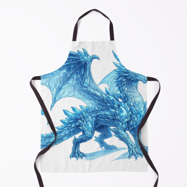 Item preview, Glacial Crystal Wyrm | Original Ice Dragon Fantasy Illustration designed and sold by cannsuh.