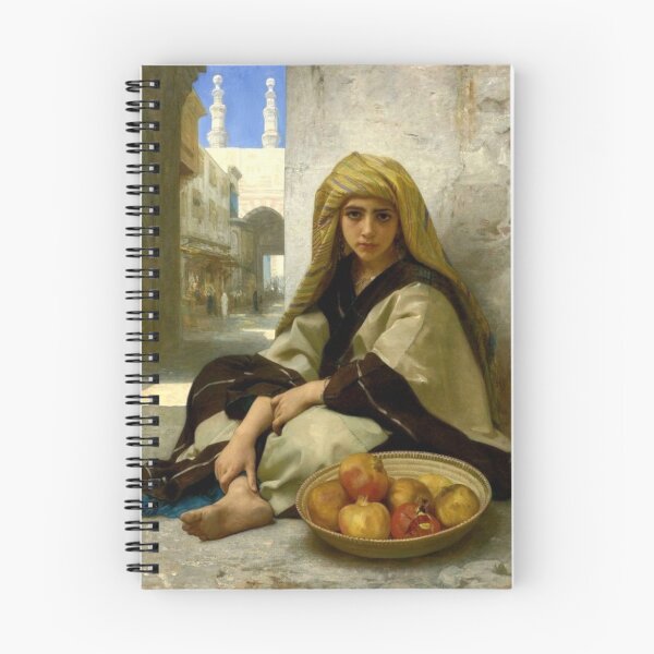 Item preview, The Pomegranate Seller - Title  Orientalist Wall Art Vintage Painting Middle Eastern Girl for Classic Home Decor designed and sold by RickE.
