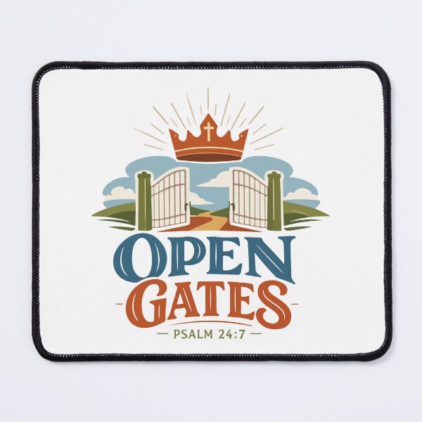 Item preview, Open Gates Christian Crown – Psalm 24:7 Bible Verse designed and sold by stylishdzign.