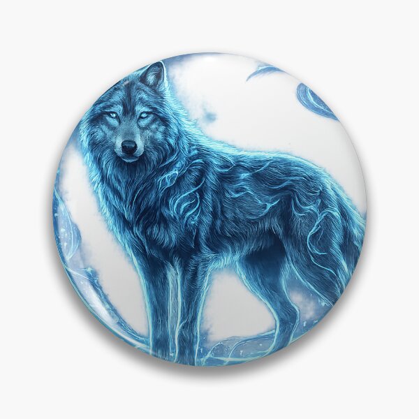 Artikelvorschau, Arkaner Frostwolf | Mystischer Runengeist – Fantasy-Kunstwerk entworfen und verkauft von cannsuh.