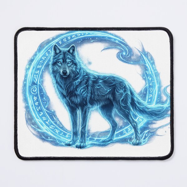 Item preview, Arcane Frost Wolf | Mystic Rune Spirit Fantasy Artwork designed and sold by cannsuh.
