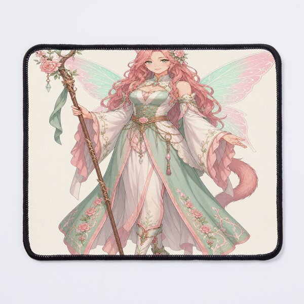 Item preview, Enchanted Pastel Cat Girl Fairy designed and sold by Rob Hopper | RoboRob001.