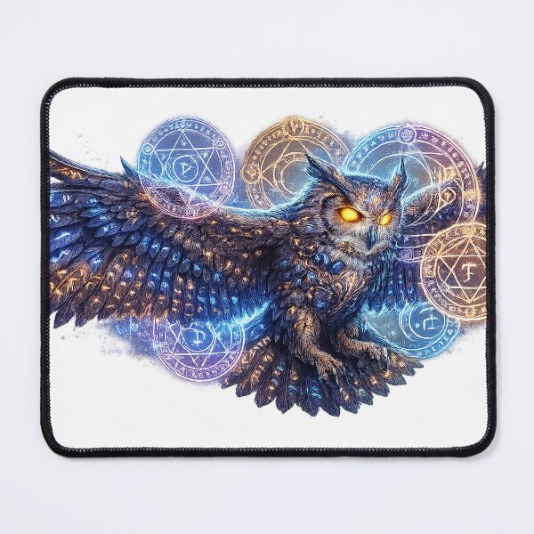 Item preview, Astral Rune Owl | Arcane Guardian Spirit Fantasy Artwork designed and sold by cannsuh.