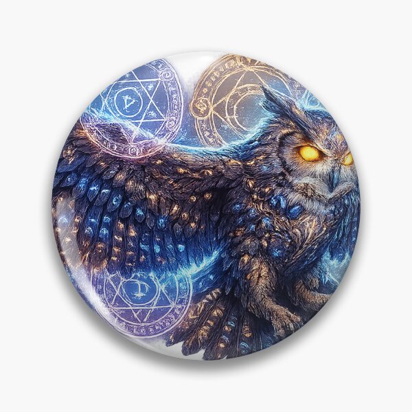 Item preview, Astral Rune Owl | Arcane Guardian Spirit Fantasy Artwork designed and sold by cannsuh.