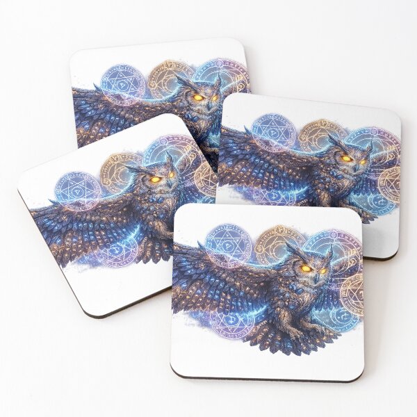 Item preview, Astral Rune Owl | Arcane Guardian Spirit Fantasy Artwork designed and sold by cannsuh.