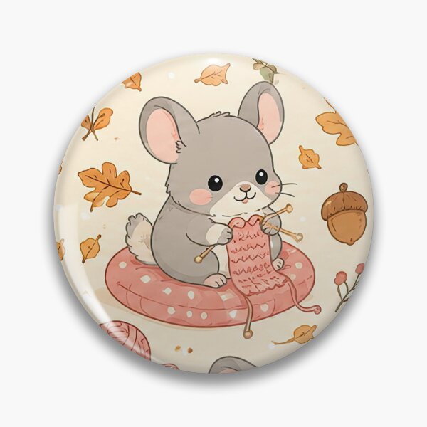 Item preview, Cute Kawaii Chinchilla Autumn Knitting Pattern designed and sold by Soft Berry Studio.
