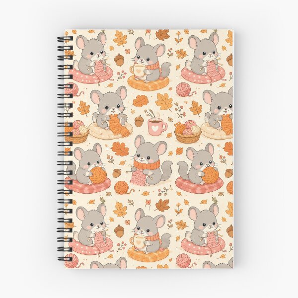 Item preview, Cute Kawaii Chinchilla Autumn Knitting Pattern designed and sold by Soft Berry Studio.