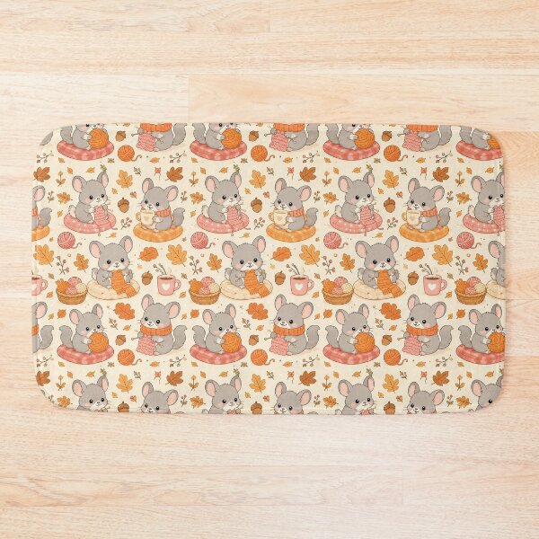 Item preview, Cute Kawaii Chinchilla Autumn Knitting Pattern designed and sold by Soft Berry Studio.