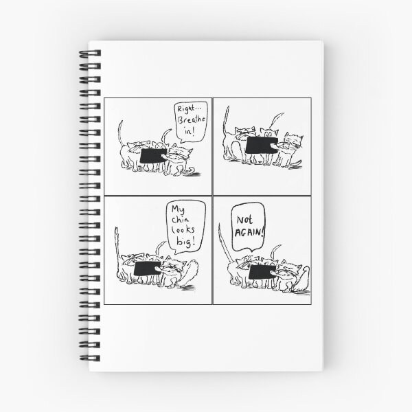 Item preview, Four panel comic of cats taking a selfie designed and sold by KPlayerAdhder.