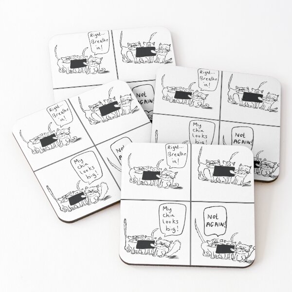 Item preview, Four panel comic of cats taking a selfie designed and sold by KPlayerAdhder.