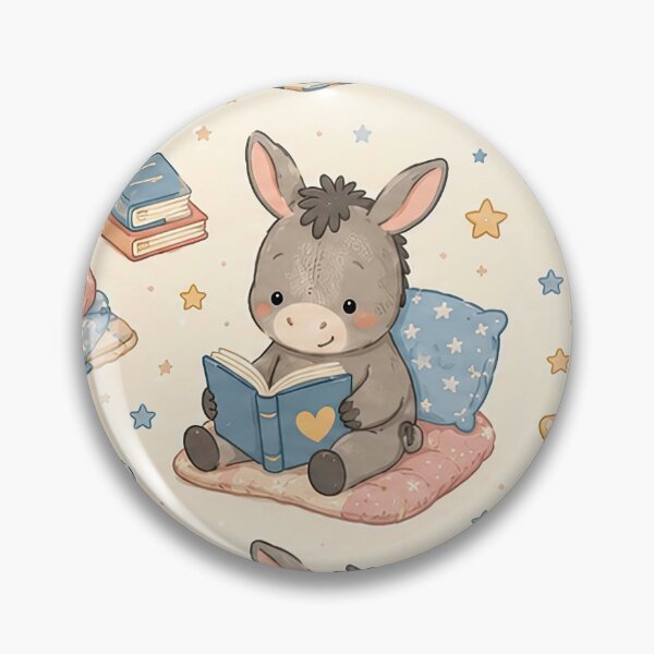 Item preview, Cute Kawaii Baby Donkey Cozy Quilt Pattern designed and sold by Soft Berry Studio.