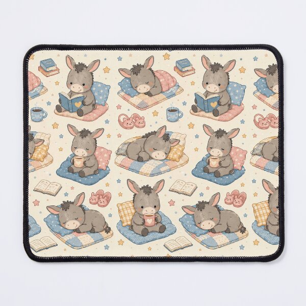 Item preview, Cute Kawaii Baby Donkey Cozy Quilt Pattern designed and sold by Soft Berry Studio.