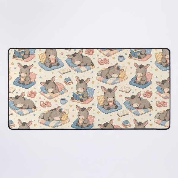 Item preview, Cute Kawaii Baby Donkey Cozy Quilt Pattern designed and sold by Soft Berry Studio.