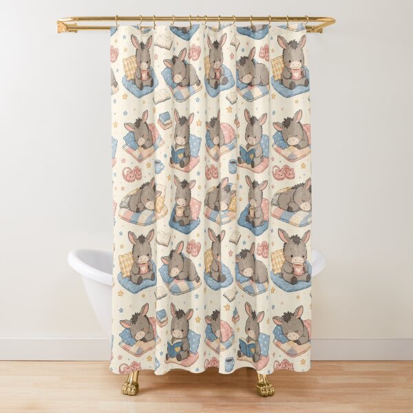 Item preview, Cute Kawaii Baby Donkey Cozy Quilt Pattern designed and sold by Soft Berry Studio.
