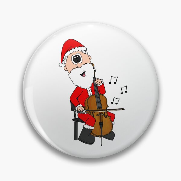 Item preview, Santa Playing Cello, Christmas Cellist Musician Music Teacher designed and sold by doodlerob.