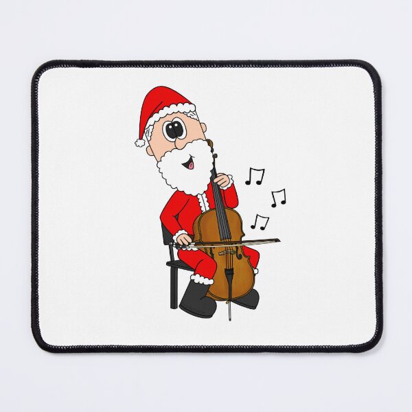 Item preview, Santa Playing Cello, Christmas Cellist Musician Music Teacher designed and sold by doodlerob.