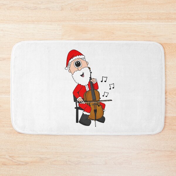 Item preview, Santa Playing Cello, Christmas Cellist Musician Music Teacher designed and sold by doodlerob.