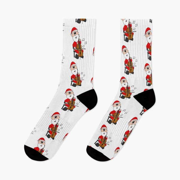 Item preview, Santa Playing Cello, Christmas Cellist Musician Music Teacher designed and sold by doodlerob.