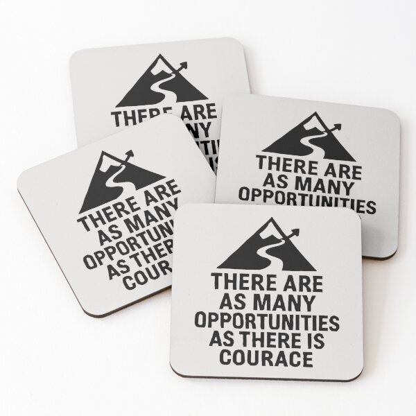 Item preview, As Many Opportunities as Courage  designed and sold by GoGreenlove.
