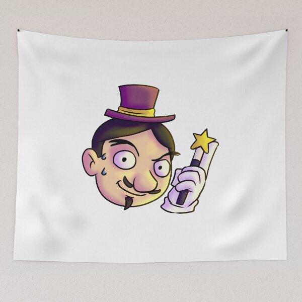 Item preview, Funny Nervous Magician with Magic Wand designed and sold by JimboTurtle.