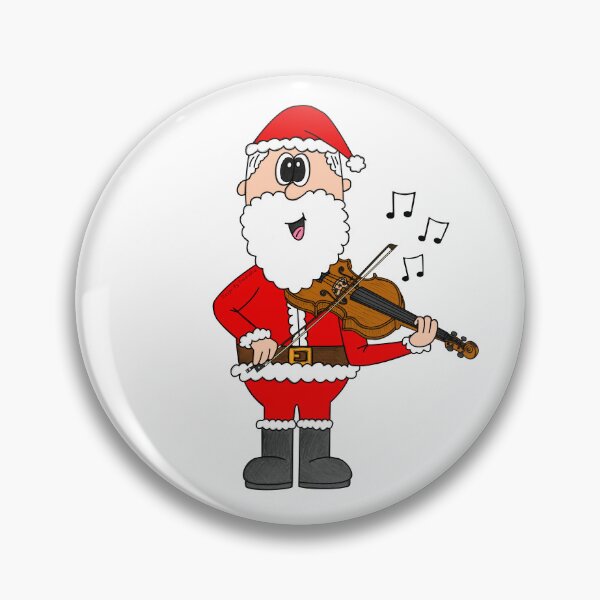 Item preview, Santa Playing Violin, Christmas Violinist Musician Music Teacher designed and sold by doodlerob.